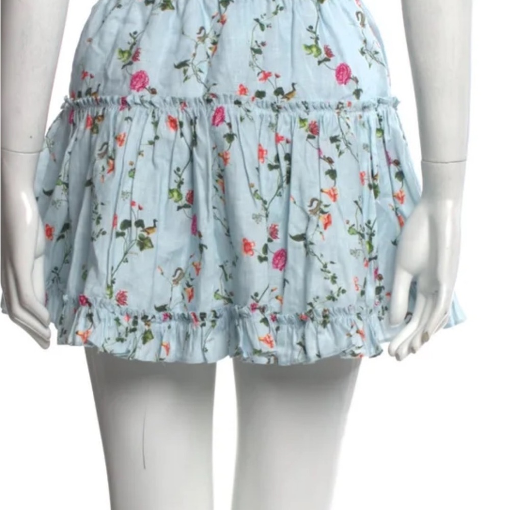 Hill House Home Floral Blue Mini Skirt